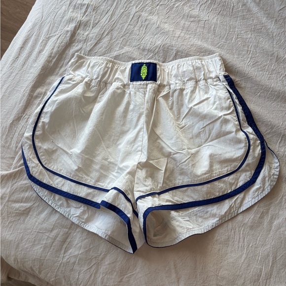 FP Movement by Free People White and Navy Athletic Shorts - Picture 1 of 3